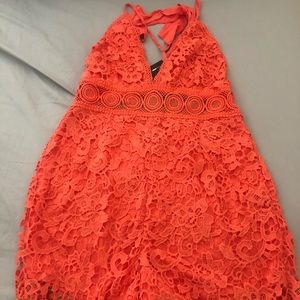 Fashion Nova Crochet Romper